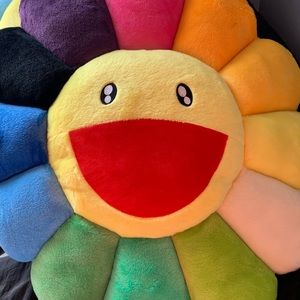 Takashi Murakami Flower Plush 60CM rainbow/yellow